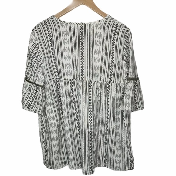 Bule & Sky Womens Boho Peasant Blouse large(4XL) - Picture 4 of 4